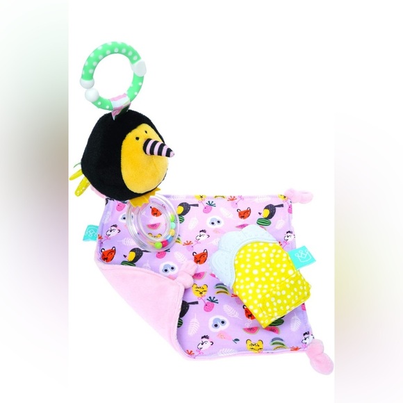 Manhattan Toy Fruity Paws Teether Mitt & Blankie Gift Set for Babies - Picture 2 of 6